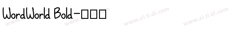 WordWorld Bold字体转换
